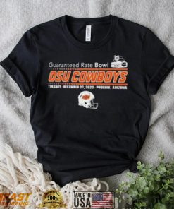 Guaranteed rate bowl 2022 oklahoma state football helmet shirt