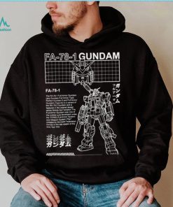 Gundam Fa 78 1 Black And White Mobile Suit Gundam shirt