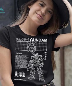 Gundam Fa 78 1 Black And White Mobile Suit Gundam shirt