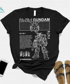 Gundam Fa 78 1 Black And White Mobile Suit Gundam shirt