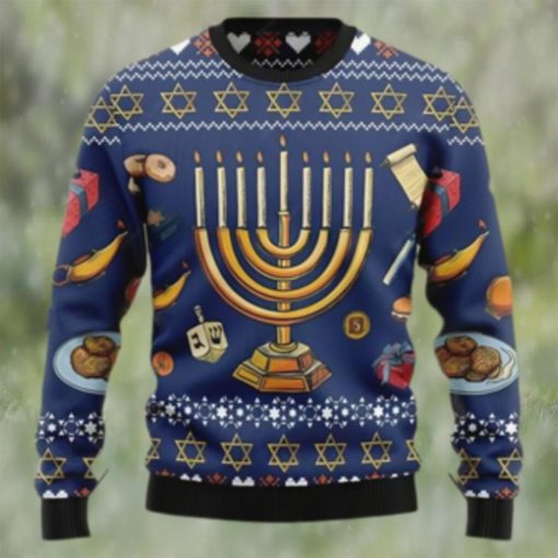 Hanukkah Sweater, Jewish Hanukkah Ugly Xmas Sweater 3D Unique Gifts For Christmas