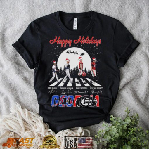 Happy Holidays Georgia Sports Abbey Road Signatures Merry Christmas Sweater