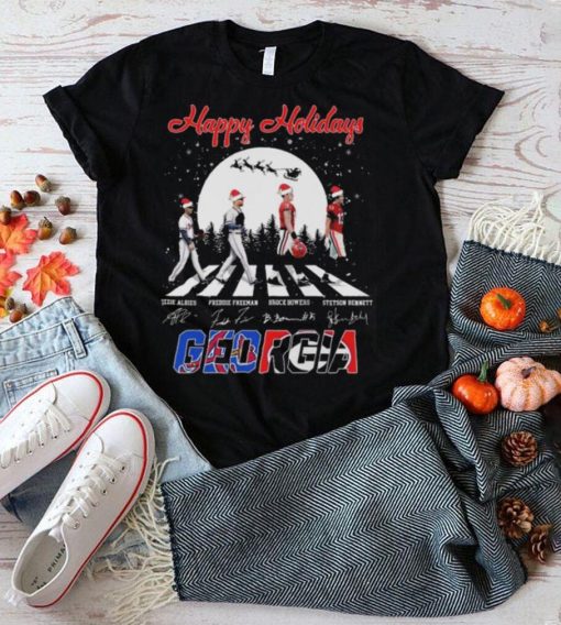 Happy Holidays Georgia Sports Abbey Road Signatures Merry Christmas Sweater