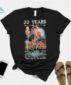 Harry Potter 22 years 2001 2023 thank you for the memories with signatures shirt