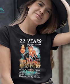 Harry Potter 22 years 2001 2023 thank you for the memories with signatures shirt