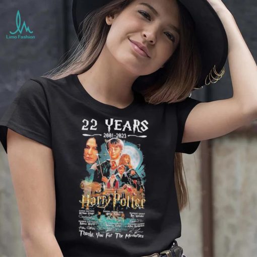 Harry Potter 22 years 2001 2023 thank you for the memories with signatures shirt