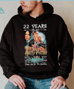 Harry Potter 22 years 2001 2023 thank you for the memories with signatures shirt