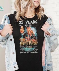 Harry Potter 22 years 2001 2023 thank you for the memories with signatures shirt