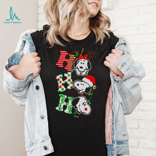 Ho Ho Ho Snoopy With Minne Christmas T Shirt – Peanutstee Store