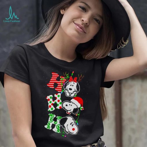 Ho Ho Ho Snoopy With Minne Christmas T Shirt – Peanutstee Store