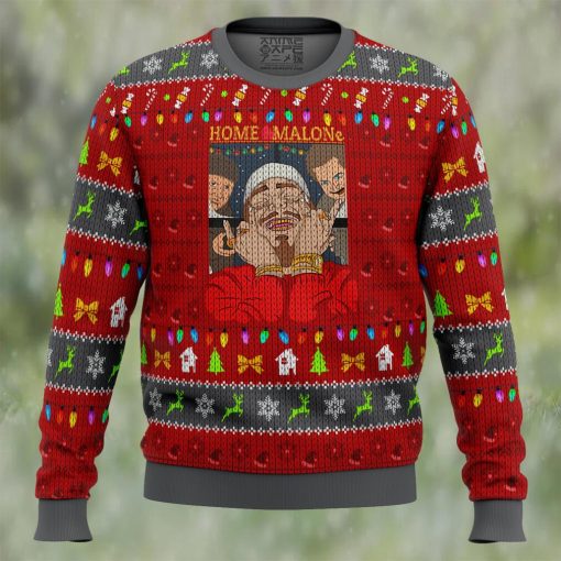 Home Malone Meme Ugly Christmas Sweater