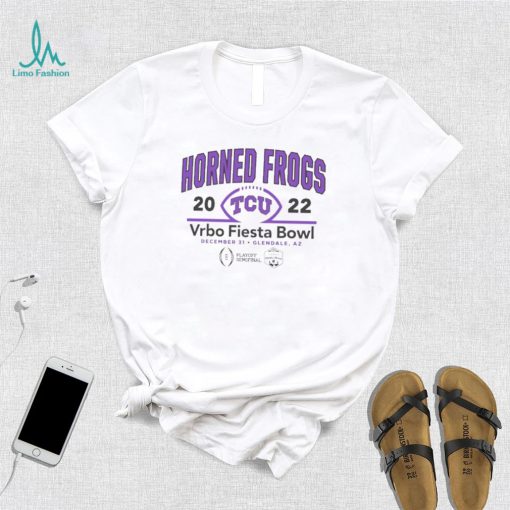 Horned Frog TCU 2022 CFP Semifinal Vrbo Fiesta Bowl Team Logo Shirt