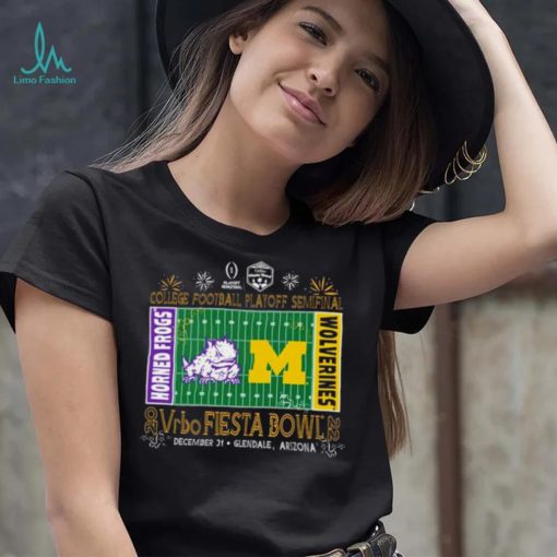 Horned Frogs vs Michigan Wolverines 2022 College football playoff Semifinal Vrbo Fiesta Bowl shirt