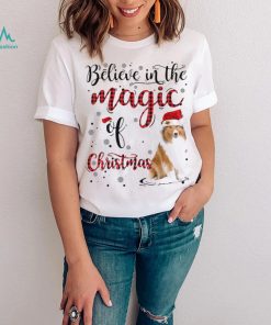 I Believe In The Magic Of Christmas Snow Rough Collie 1 Sweatt shirt