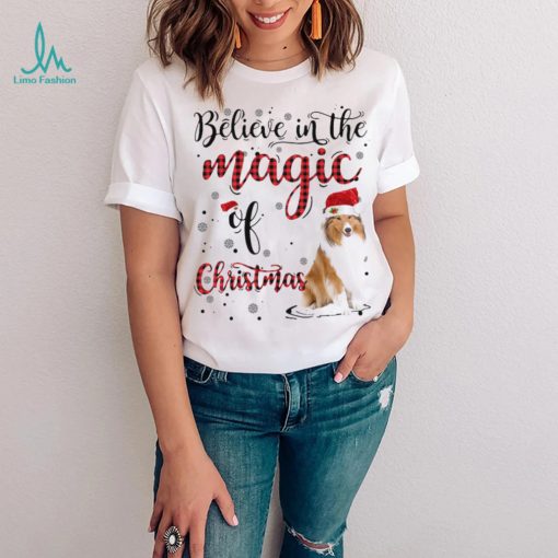 I Believe In The Magic Of Christmas Snow Rough Collie 1 Sweatt shirt