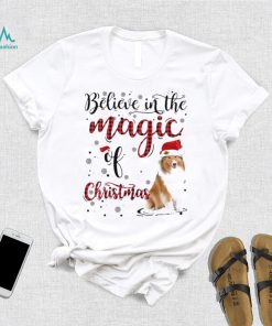 I Believe In The Magic Of Christmas Snow Rough Collie 1 Sweatt shirt