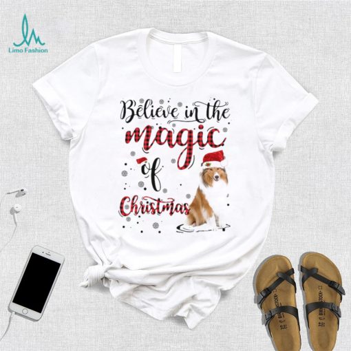 I Believe In The Magic Of Christmas Snow Rough Collie 1 Sweatt shirt