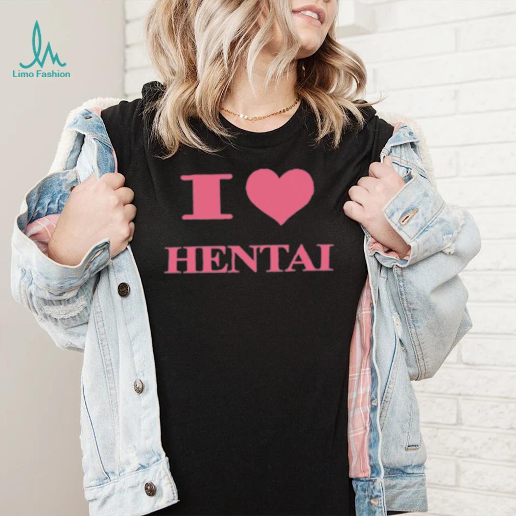 I Love Hentai HardDriveMag Pink Heart Shirt I Love Hentai HardDriveMag Pink Heart Shirt