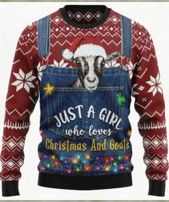 I’m Just A Girl Who Loves Goats Ugly Christmas Sweater