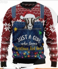 I’m Just A Girl Who Loves Goats Ugly Christmas Sweater