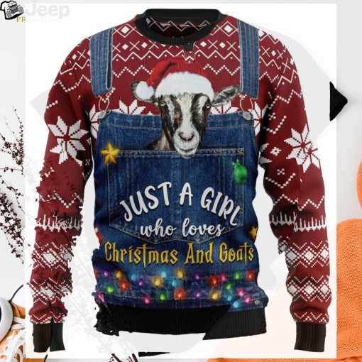 I’m Just A Girl Who Loves Goats Ugly Christmas Sweater