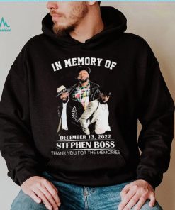 In Memory Of December 13, 2022 Stephen Boss Thank You For The Memories T Shirt