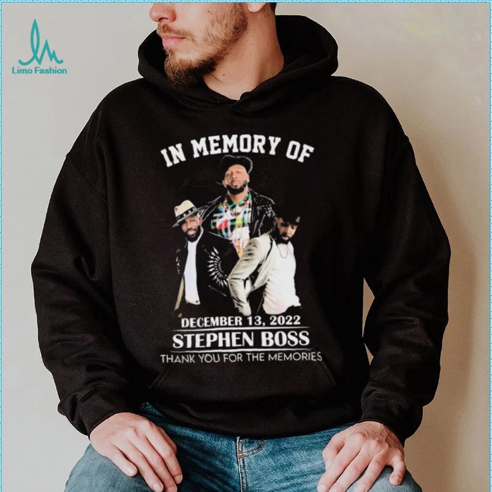 In Memory Of December 13, 2022 Stephen Boss Thank You For The Memories T Shirt In Memory Of December 13, 2022 Stephen Boss Thank You For The Memories T Shirt