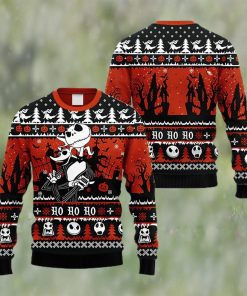 Jack Skellington And Zero Nightmare Before Christmas Ugly Sweater