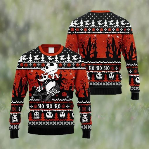 Jack Skellington And Zero Nightmare Before Christmas Ugly Sweater