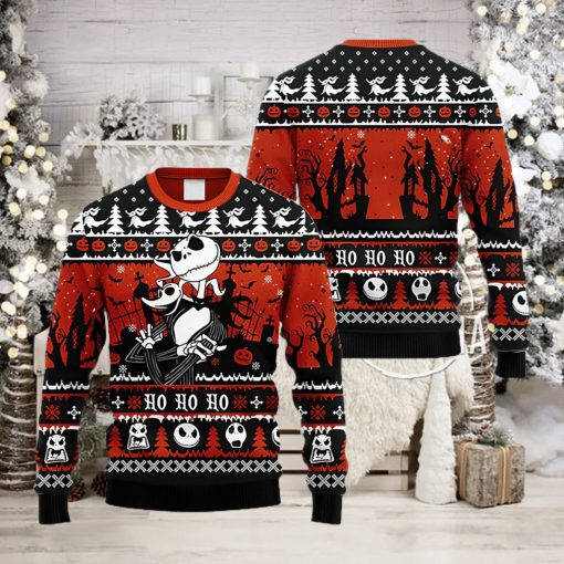 Jack Skellington And Zero Nightmare Before Christmas Ugly Sweater