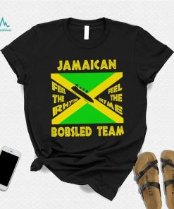 Jamaican Bobsled Team feel the rhythm feel the rhyme flag shirt