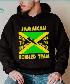 Jamaican Bobsled Team feel the rhythm feel the rhyme flag shirt