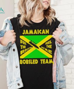 Jamaican Bobsled Team feel the rhythm feel the rhyme flag shirt