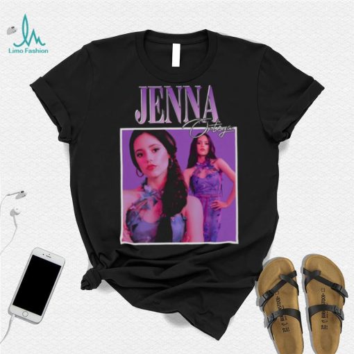 Jenna Ortega Purple Portrait Wednesday Addams Family shirt