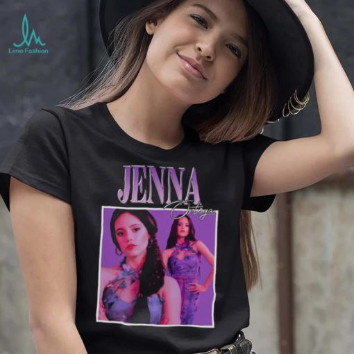 Jenna Ortega Purple Portrait Wednesday Addams Family shirt