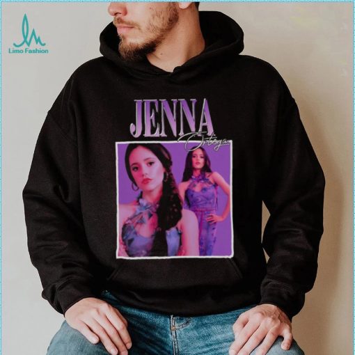 Jenna Ortega Purple Portrait Wednesday Addams Family shirt