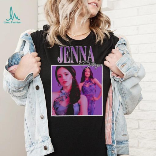 Jenna Ortega Purple Portrait Wednesday Addams Family shirt