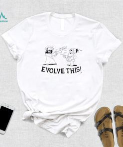 Jesus And Darwin Evolve This Funny Art Shirt