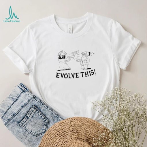 Jesus And Darwin Evolve This Funny Art Shirt
