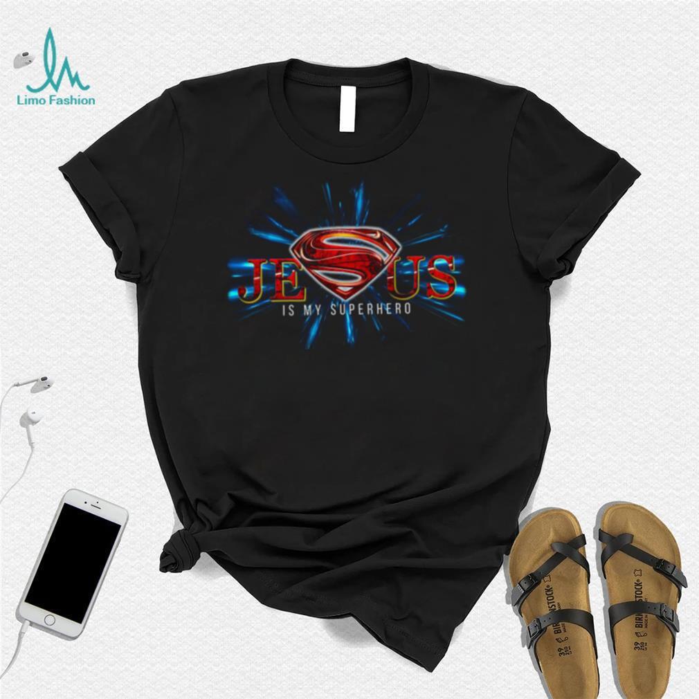 Jesus is my superhero superman logo t shirt Jesus is my superhero superman logo t shirt