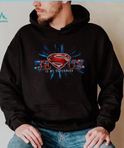 Jesus is my superhero superman logo t shirt