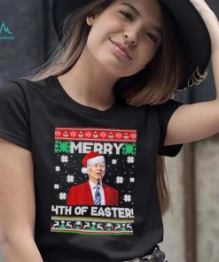 Joe Biden merry 4th of easter ugly christmas shirt