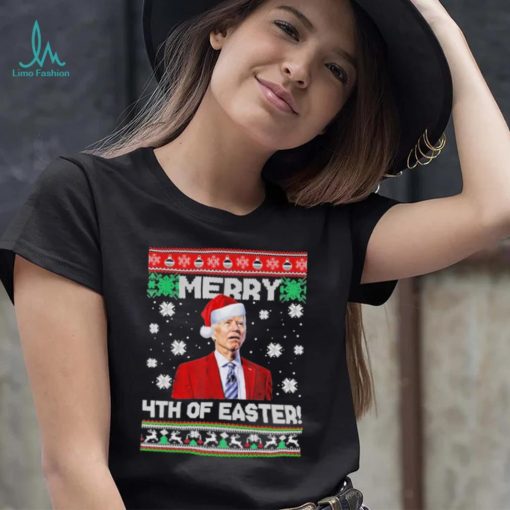 Joe Biden merry 4th of easter ugly christmas shirt