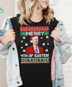 Joe Biden merry 4th of easter ugly christmas shirt