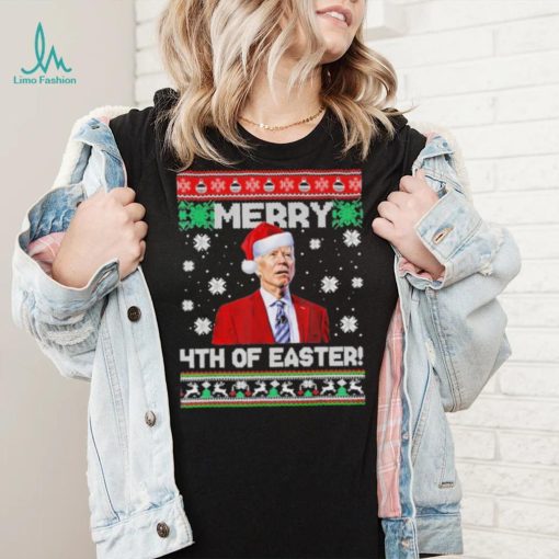 Joe Biden merry 4th of easter ugly christmas shirt