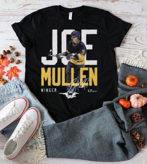 Joe Mullen St. Louis Blue Winger Signature Shirt