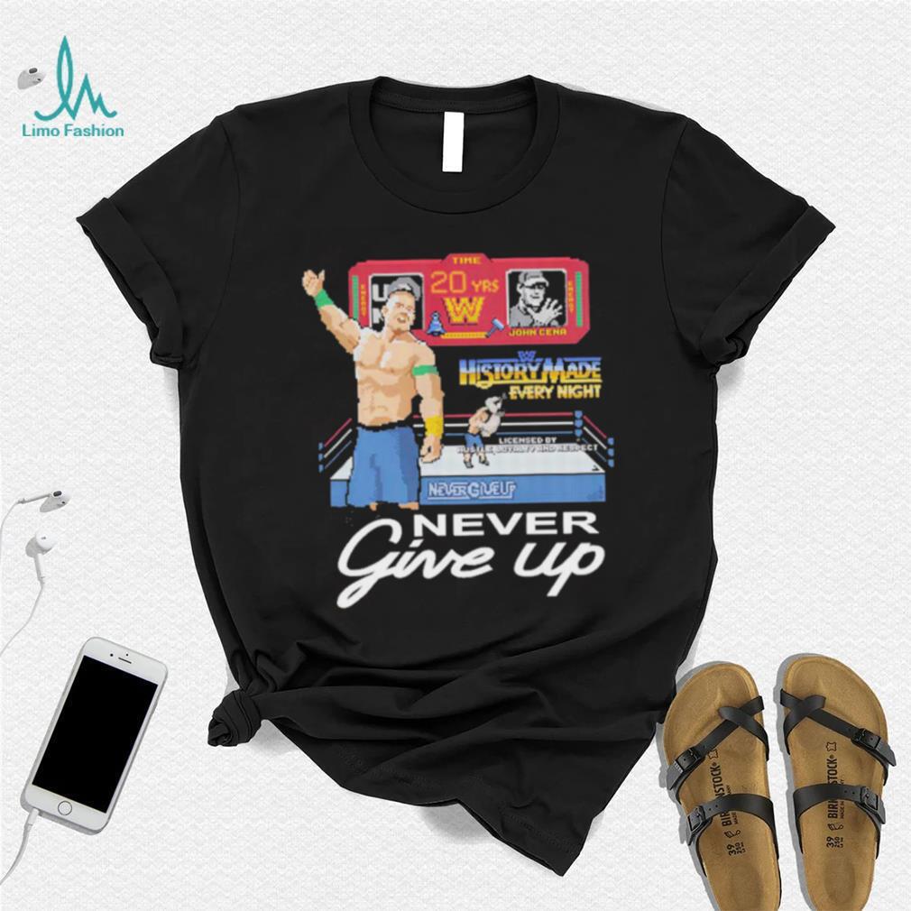 John Cena 20 Years Never Give Up Original Shirt John Cena 20 Years Never Give Up Original Shirt