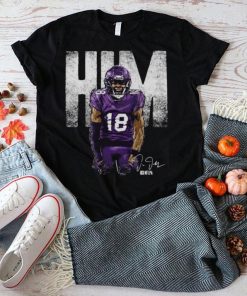 Justin Jefferson Minnesota Vikings Him Bold Signature Shirt