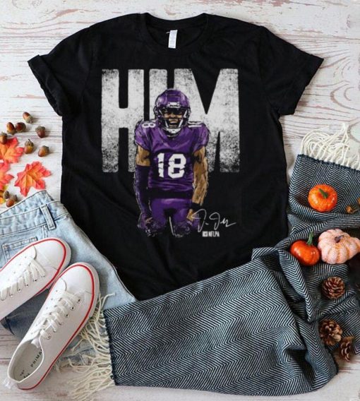 Justin Jefferson Minnesota Vikings Him Bold Signature Shirt