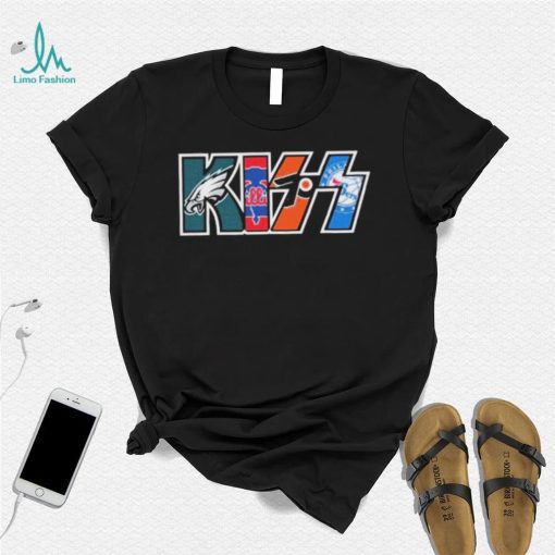 KISS Logo with Philadelphia Sports Team Logos Shirt